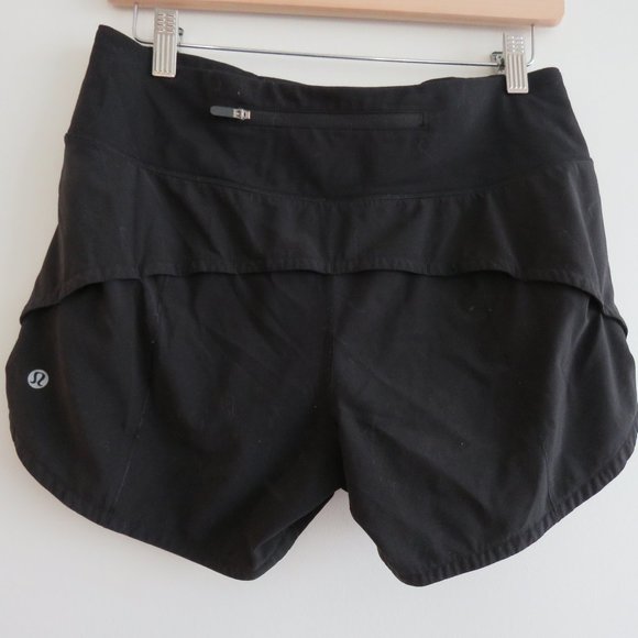 LULULEMON Speed Up Short Long *4" Updated Fit in Black - Size US 6 - Picture 8 of 13